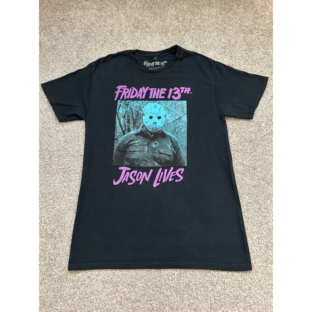 Ripple Junction Friday the 13th T-Shirt Mens Small Black Excellent Jason Lives